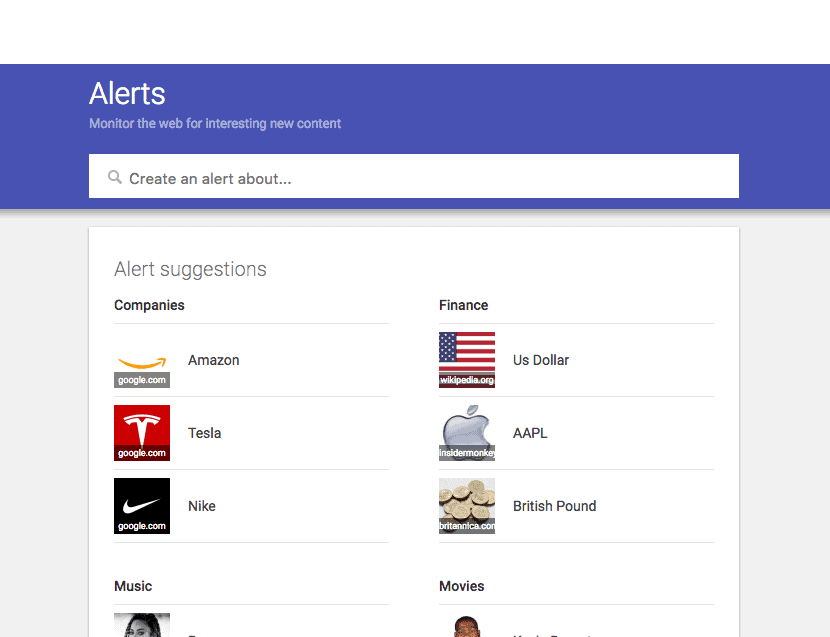 use google alerts for kickstarter