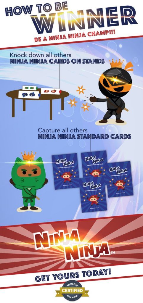 Image from This Card Game Includes THROWING STARS - Ninja Ninja