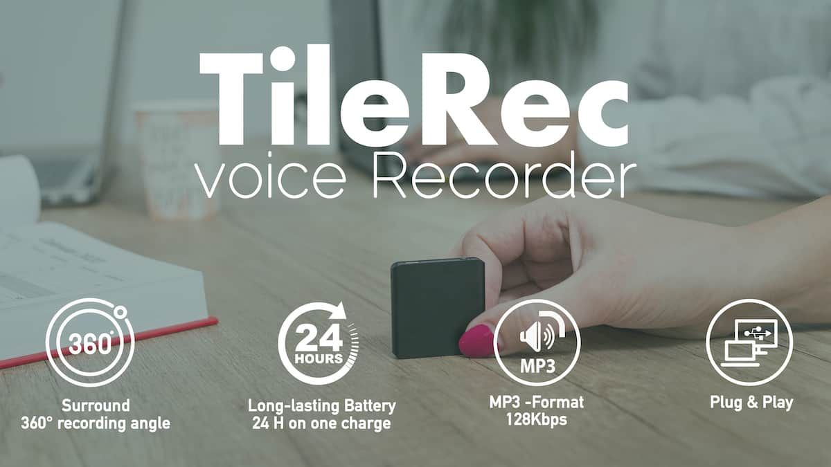 TileRec - The Voice Recorder as Light as a Penny