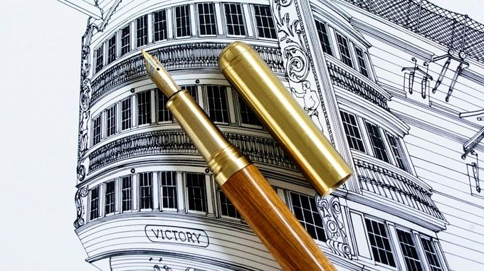 These Wooden Pens are Made from a Piece of History