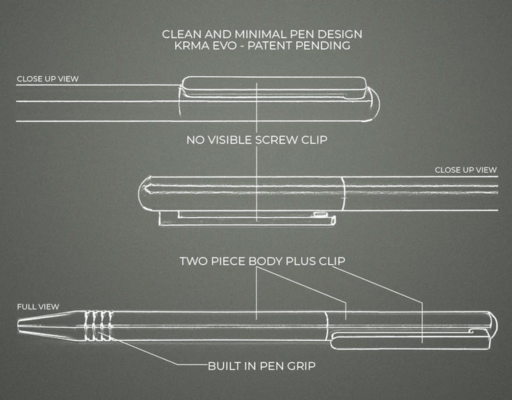 Image from KRMA EVO Solid Titanium Pen