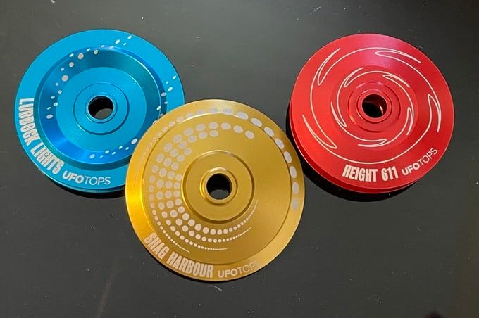 Image from UFO Tops - Metal Spinning Tops Designed From Real UFO Sightings
