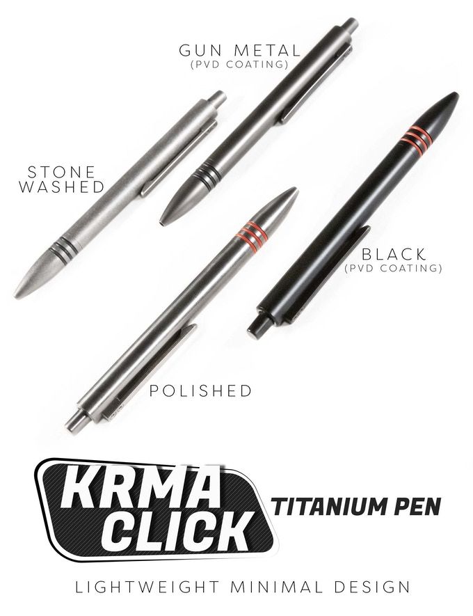 Image from KRMA Click Titanium Ballpoint Pen