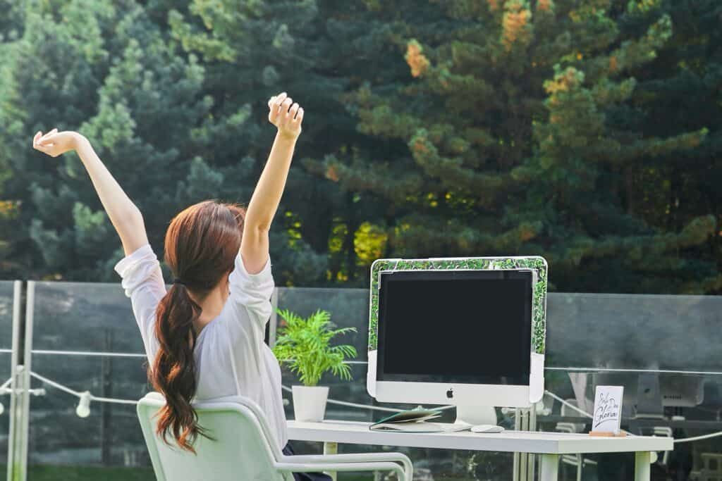 Image from Seeing Green?  Monitree Brings Living Plants to Your Desktop Monitor