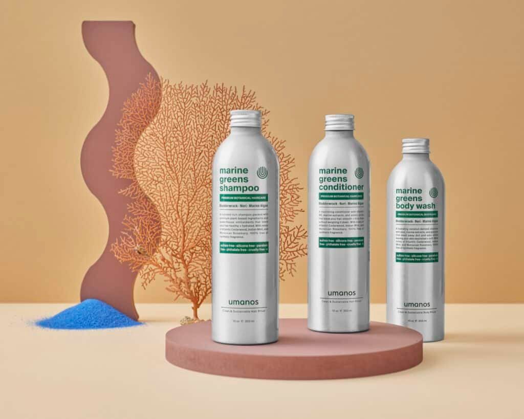 Image from Umanos Marine Greens Sustainable Bodycare Collection