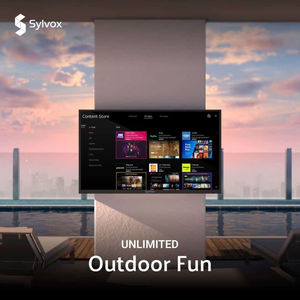 Image from Sylvox Deck Pro is a Smart TV Built for the Outdoors