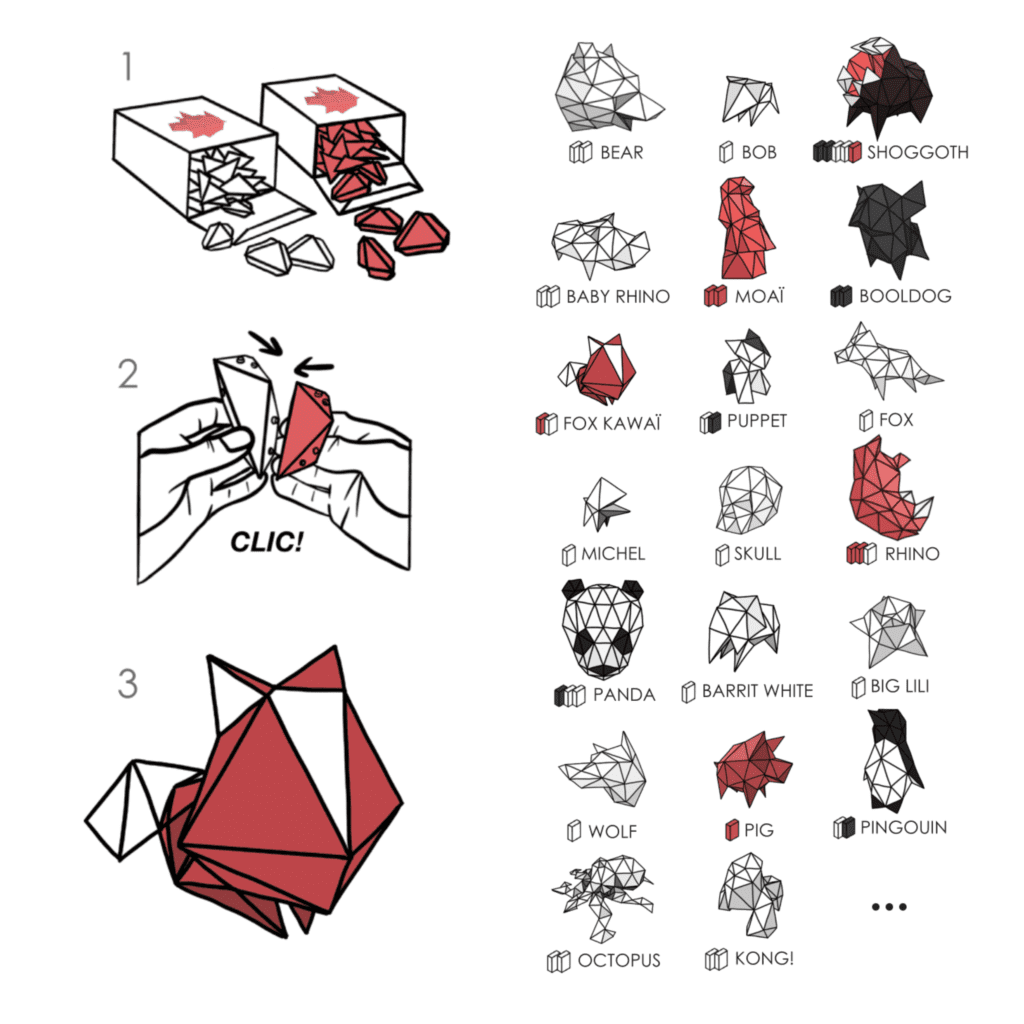 Image from CARAPACES: First DIY Origami Sculpture 3D Puzzle Game