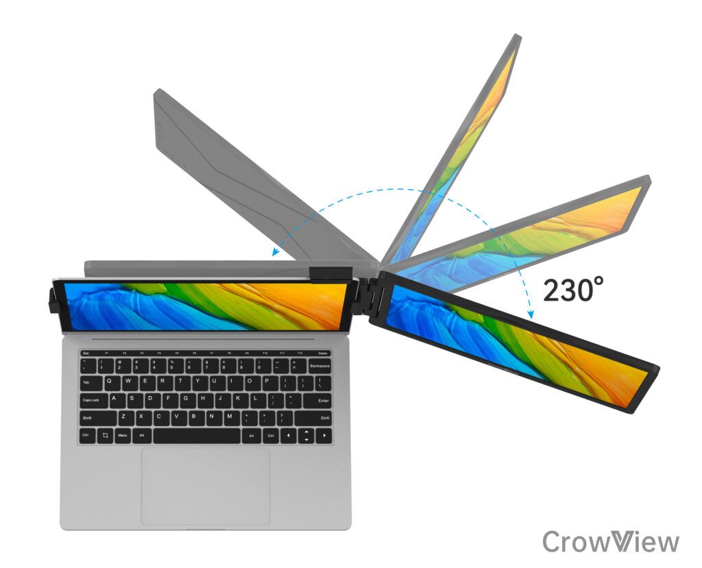 Image from CrowView: Elevating Productivity and Work Efficiency with the Ultimate 14'' Portable Ultralight Dual Monitor