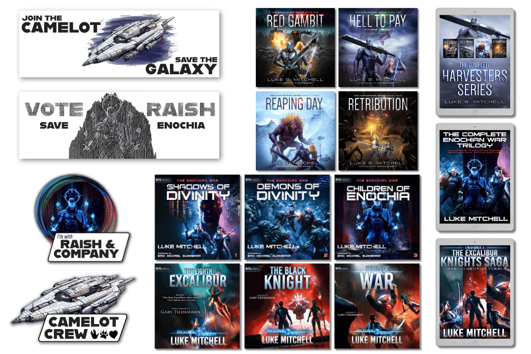 Image from Unveiling the Epic Sci-Fi Adventure: The Enochian War and the Excalibur Knights Special Editions