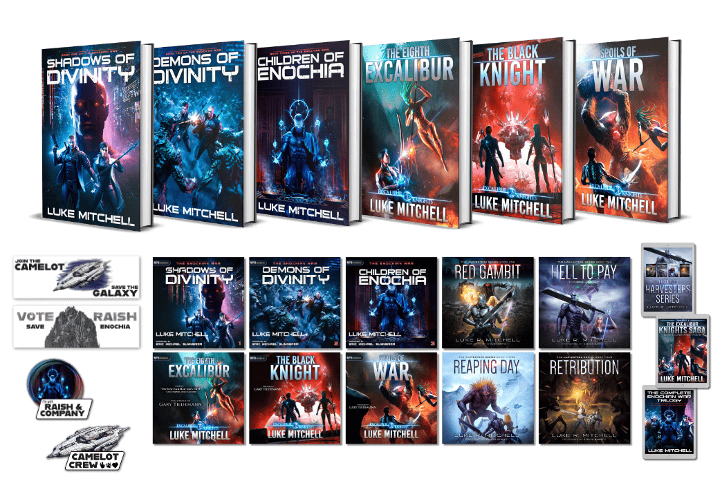 Image from Unveiling the Epic Sci-Fi Adventure: The Enochian War and the Excalibur Knights Special Editions