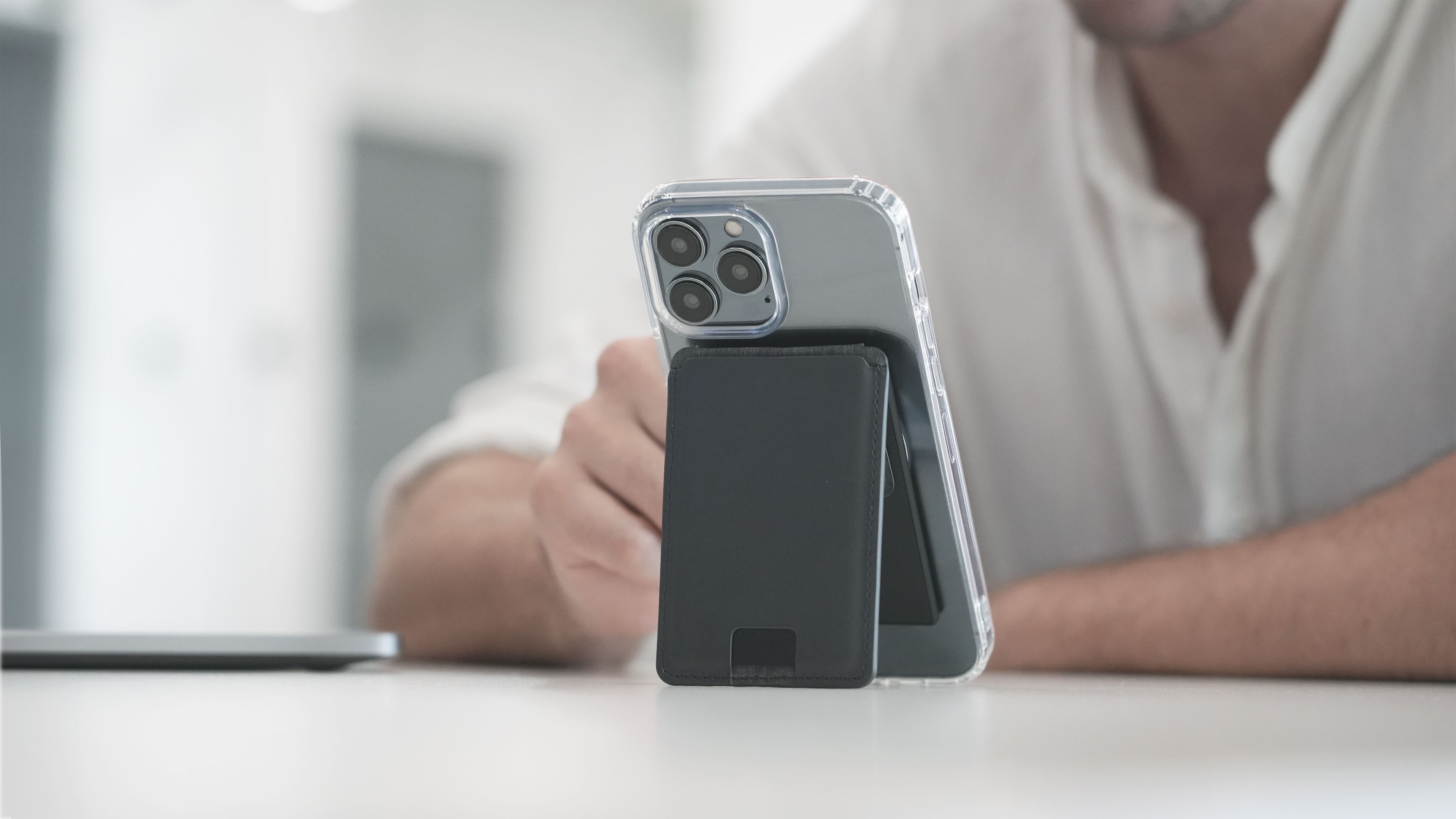 Image from Flip, Tap, Stand: MagSafe ID Card Holder