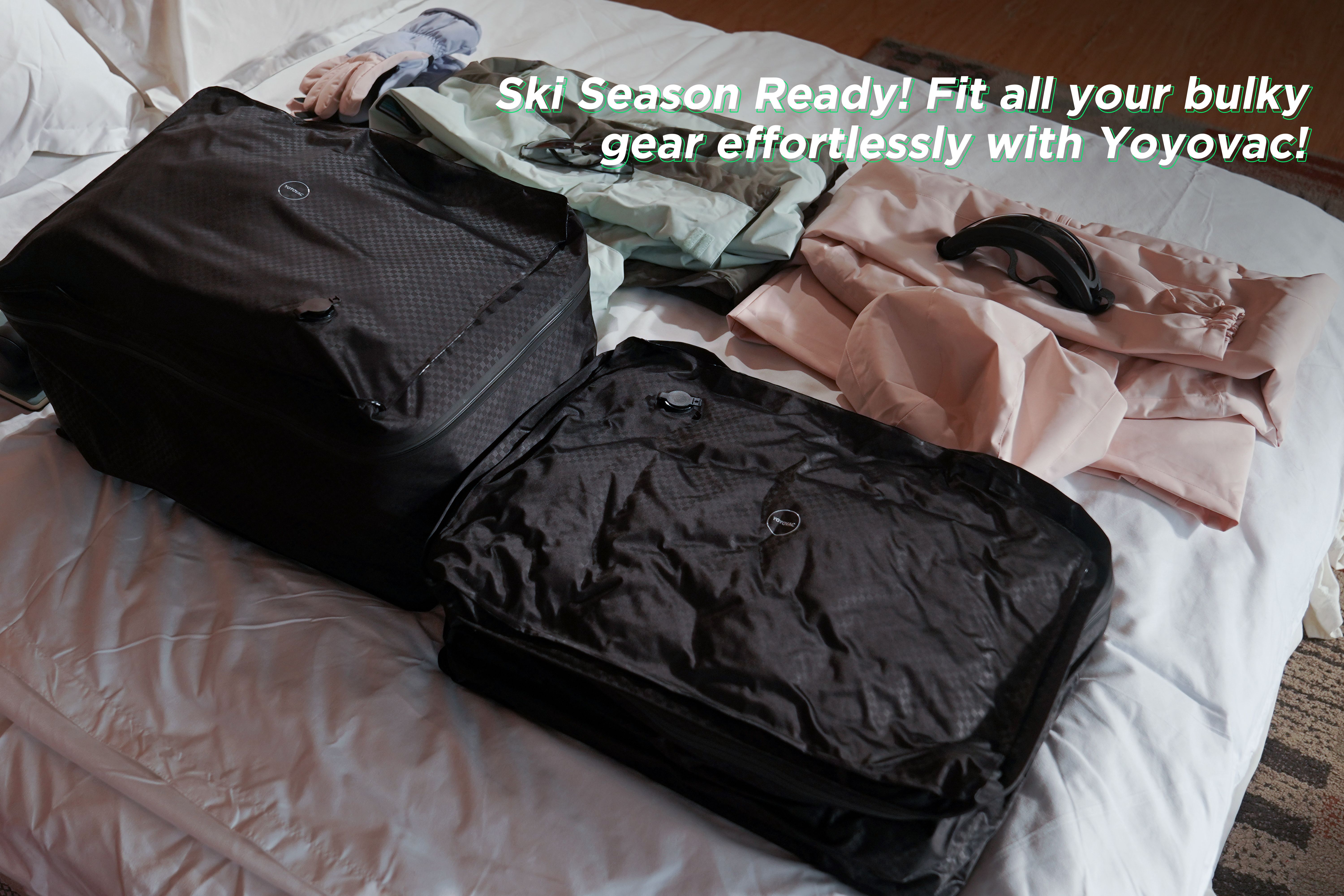 Image from Yoyovac: Pack smarter, travel lighter! Avoid fees, track your gear, and save space effortlessly!