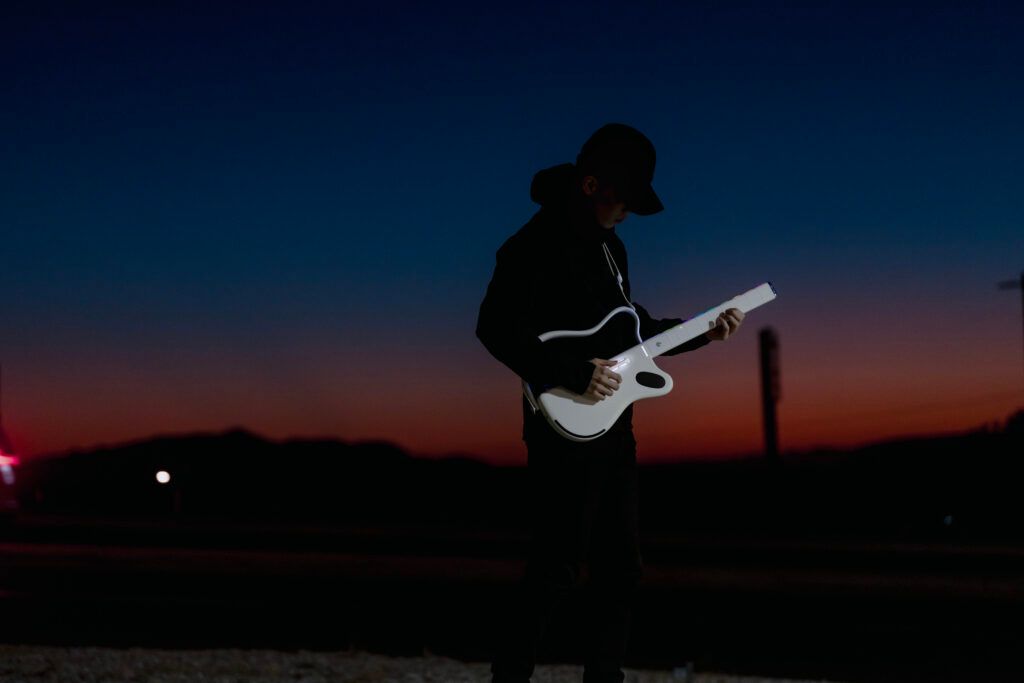 Image from Experience Musical Freedom with the LAVA GENIE Guitar