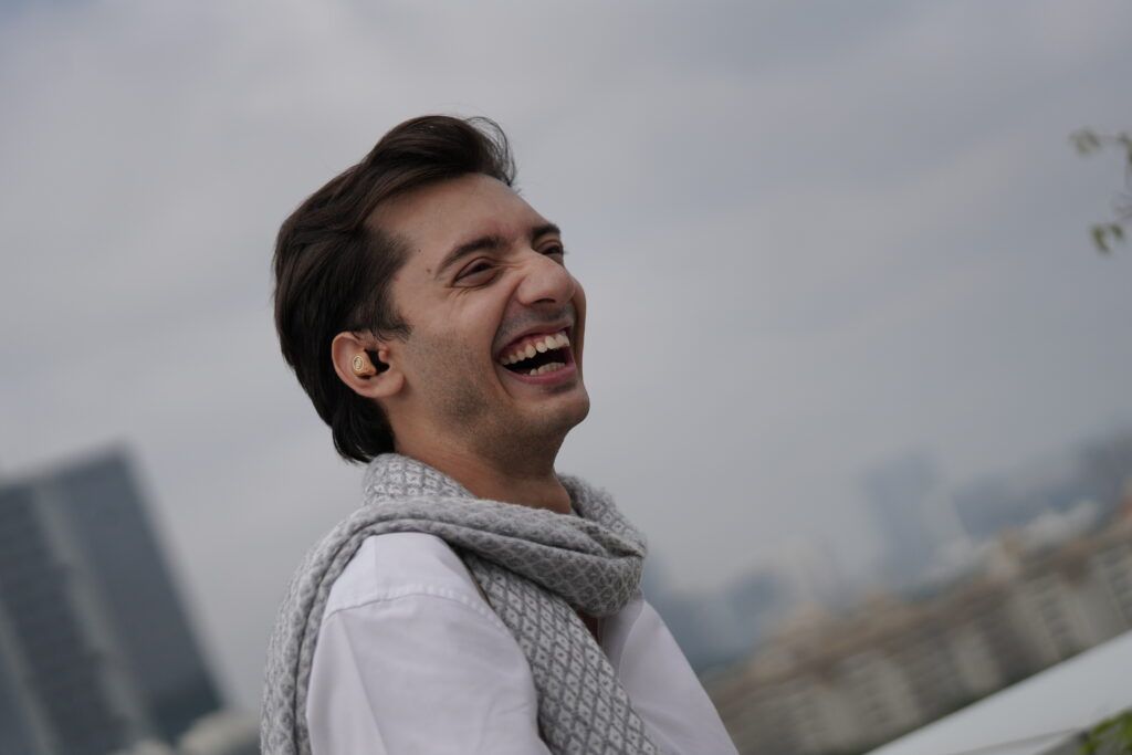 Image from The PIN: Luxury Wooden Earbuds With Built-In AI Translation