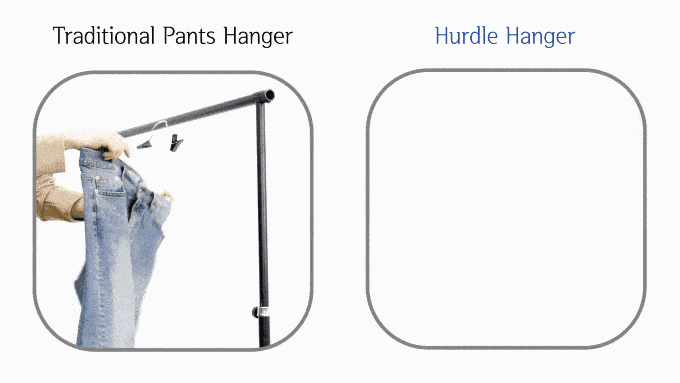 Image from Hurdle Hanger - The Ingenious One-Second Pants Hanger